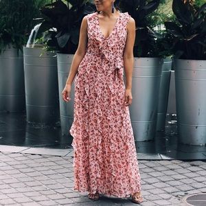 NASTY GAL FLORAL MAXI DRESS